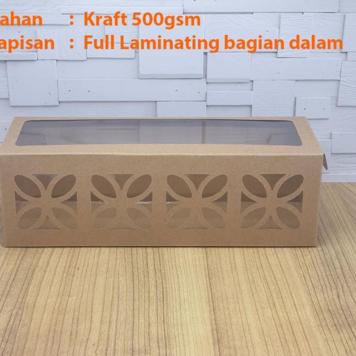 

GROSIR Cake Box / Dus / Kotak kue bolu gulung laminasi Size L (10x31x10)