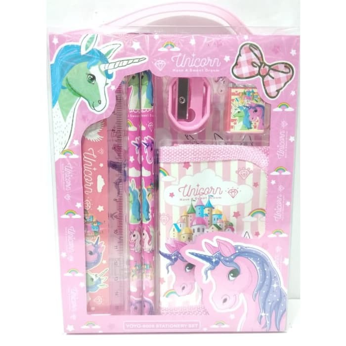 

Paket Ujian - Paket Alat Tulis - Paket Puzzle Anak Stationery Set Dompet Unicorn Alat Tulis Anak