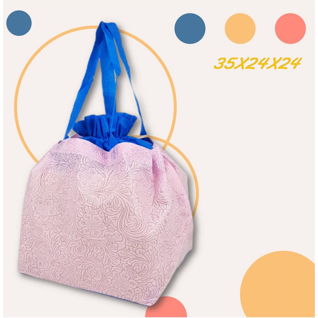 

Goodie Bag Tas Spunbon JAHIT SD 35x24x24 J 075 DP NN TEXTURE
