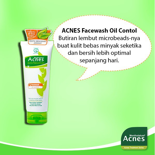 Acnes Oil Control Face Wash (50g/100gr) Pembersih Wajah