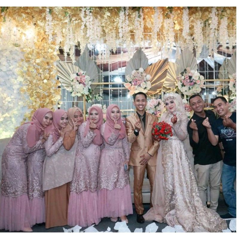 Gamis Eleganss BW / Kebaya Dress Tulle Combinasi Tutu