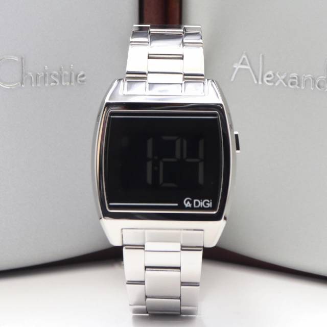 JAM TANGAN PRIA / WANITA ALEXANDRE CHRISTIE AC 9229 / AC9229 SILVER BLACK ORIGINAL