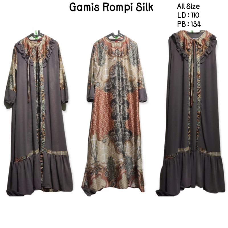 Gamis Rompi silk // Rompi lepas