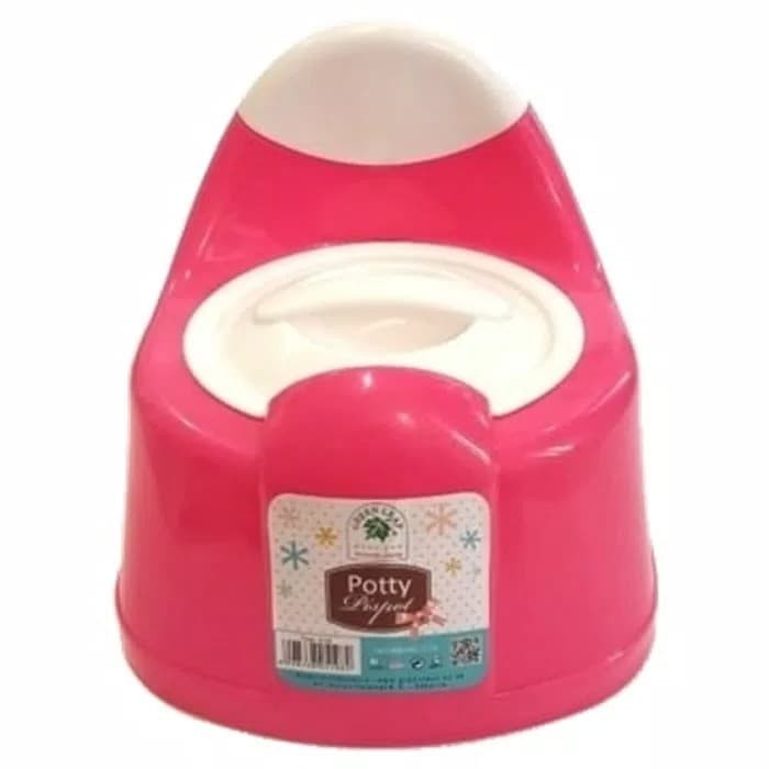 Potty Training Portable Closet Duduk Anak Pispot Green Leaf 5108