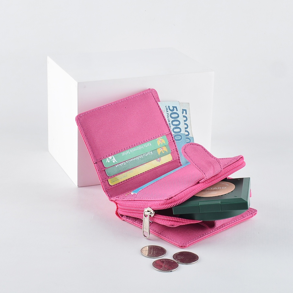 Adelyn pouch wing wallet pink