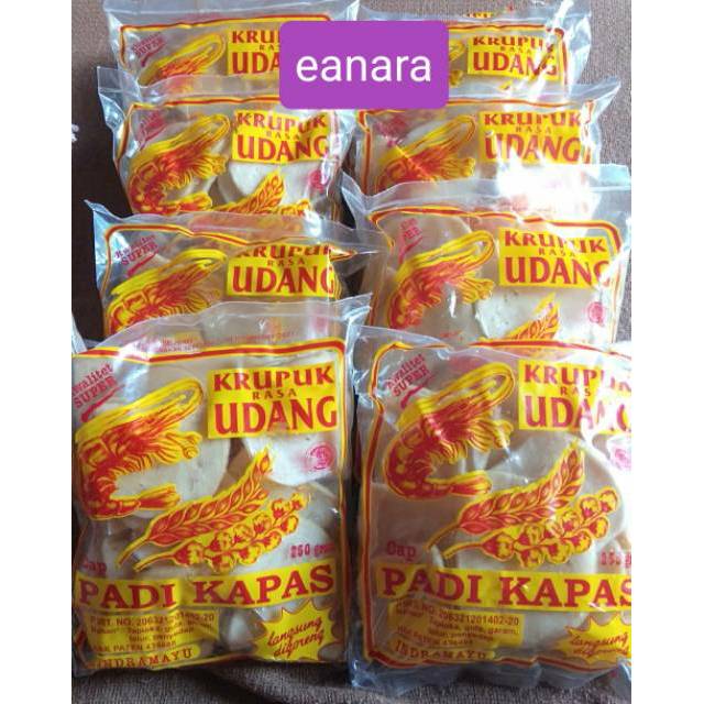 

1/2 BAL atau 10 bungkus krupuk udang padi kapas@250g