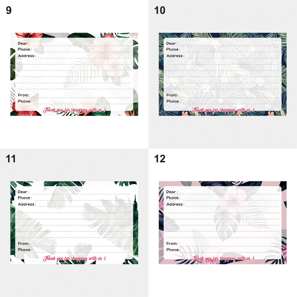 

100Pcs Label Pengiriman SHD000-012