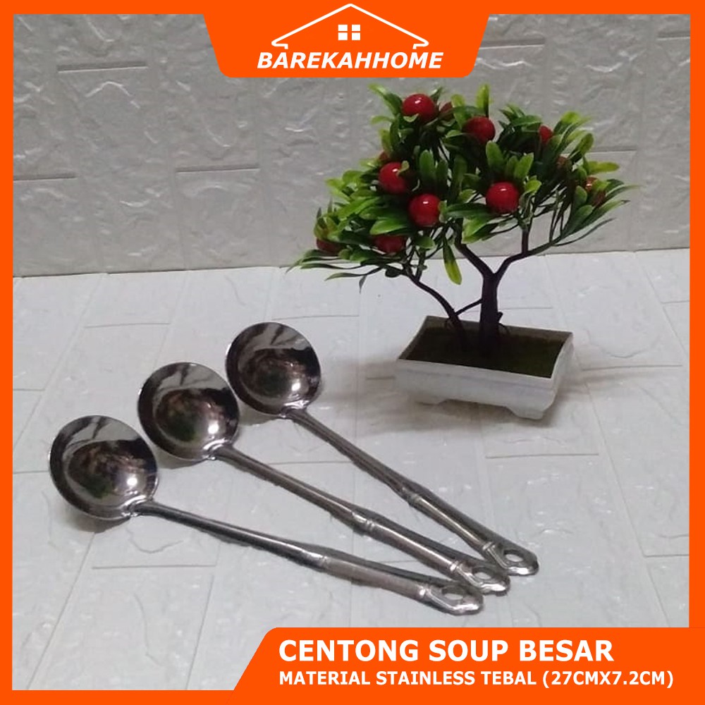 Centong Sayur /Sendok Kuah Sup/Sendok Sayur Sop Stainless Besar