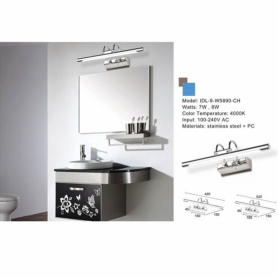 lampu dinding wastafel lampu lukisan idl-9-w5890-ch - 7 watt