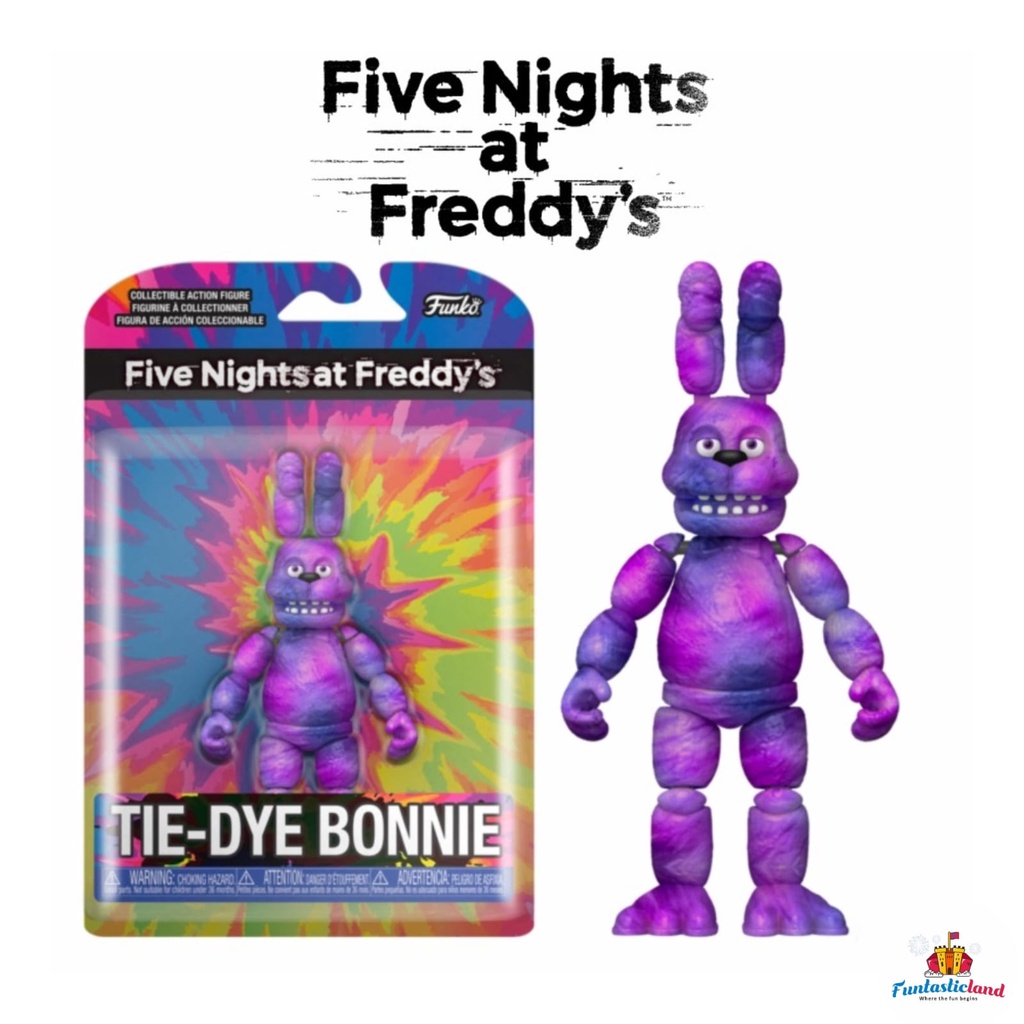 Original Funko Articulated Action Figures Five Nights at Freddy's (FNAF) - Tie-Dye Bonnie