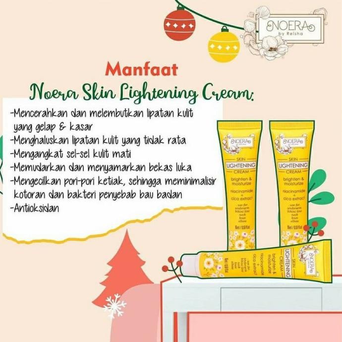 Noera Skin Lightening Cream - Armpit Cream Pemutih Lipatan Pemutih Ketiak Pemutih Selangkangan BPOM - Official Asli Grosir Murah 100%l