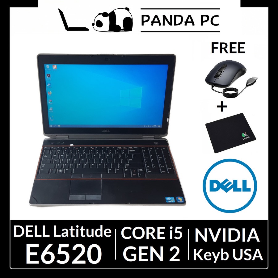 Dell Latitude E6520 Core i5 Gen 2 Laptop Second 6520 15in