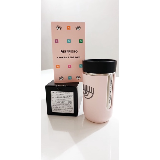 **READY STOCK** NESPRESSO X CHIARA FERRAGNI NOMAD TRAVEL MUG