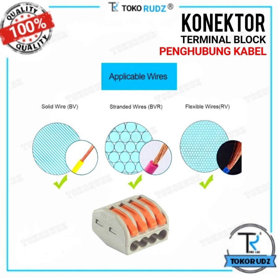 Terminal Konektor Kabel PCT 212 213 214 215 218 222 Sambung Kabel Listrik 2 3 4 5 8 Pin