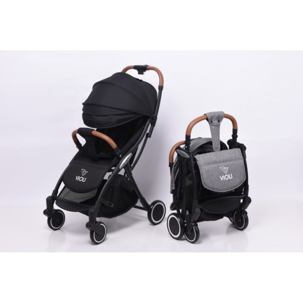 Violi Baby Stroller Auto Fold Kereta Dorong Bayi - Black