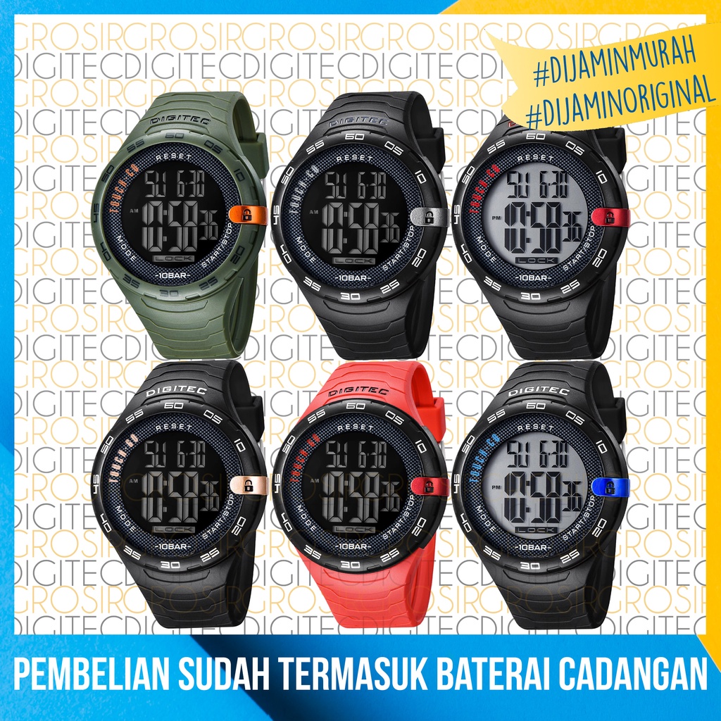 Jam Tangan Digitec DS 8106T Original Dan Anti Air Jam Tangan Pria
