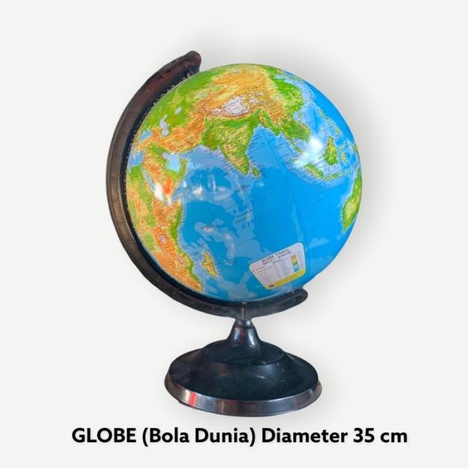 

GLOBE Physical Bola Dunia plastick Diameter 35 cm||Alat peraga sekolah