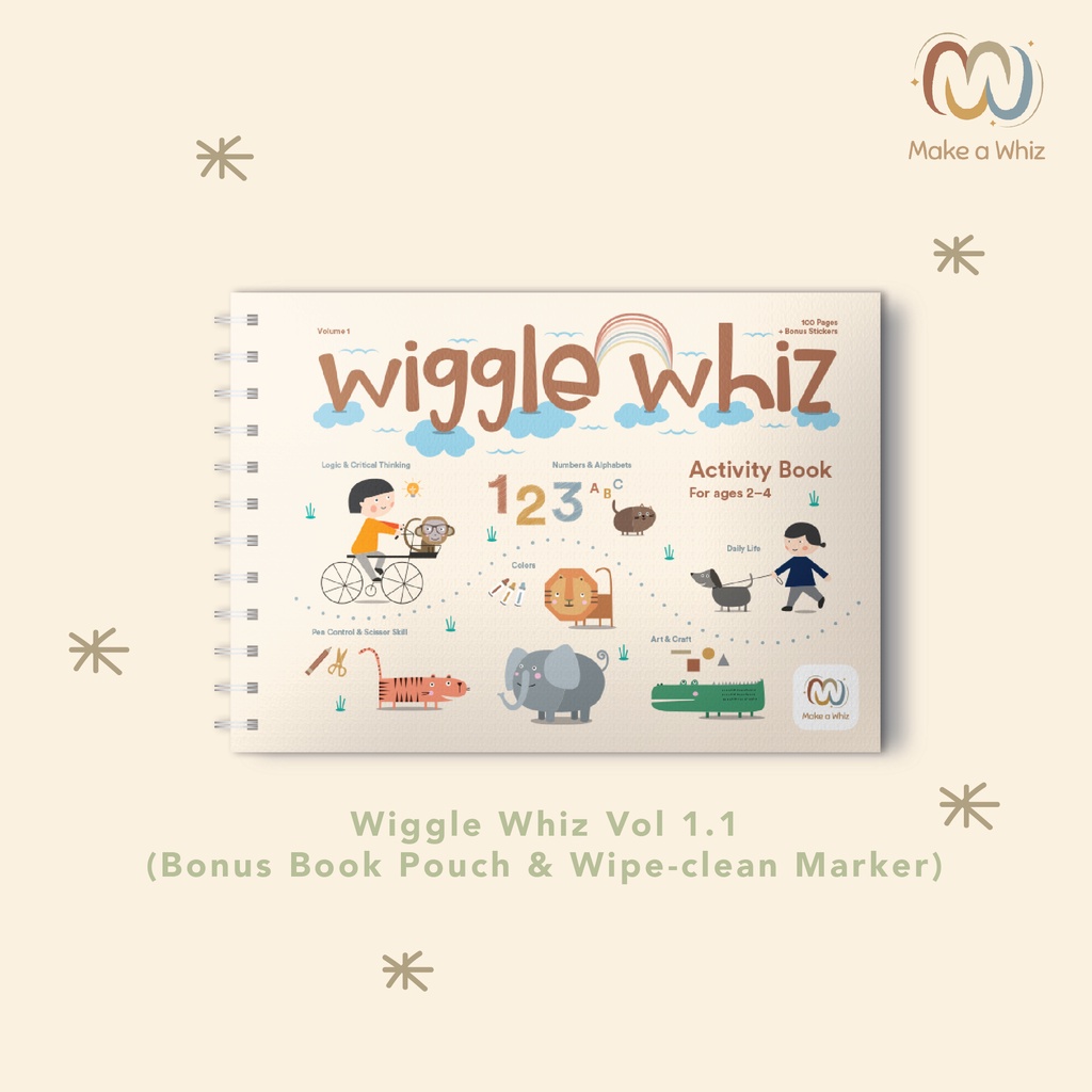 

Wiggle Whiz Vol. 1.1. Activity Book (Improved Version)