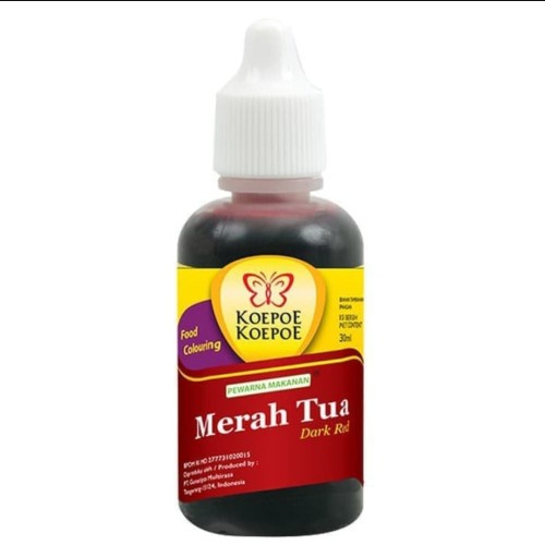 PEWARNA MAKANAN KOEPOE 30ML MERAH TUA