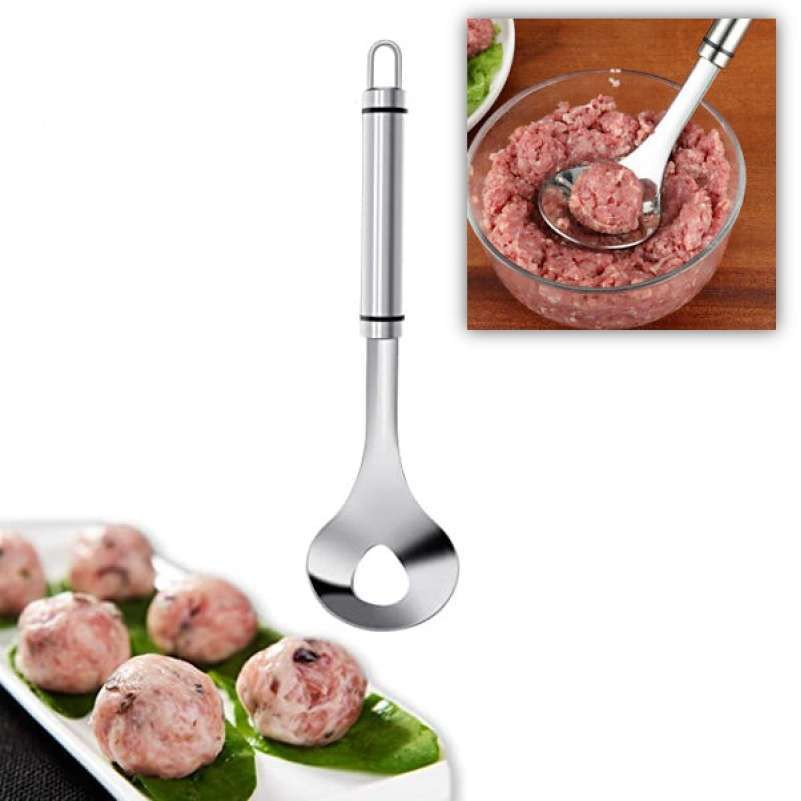 Cetakan Bakso / Sendok Pembuat Bakso Stainless Steel Hand Press Meatball Alat cetak baso 32024