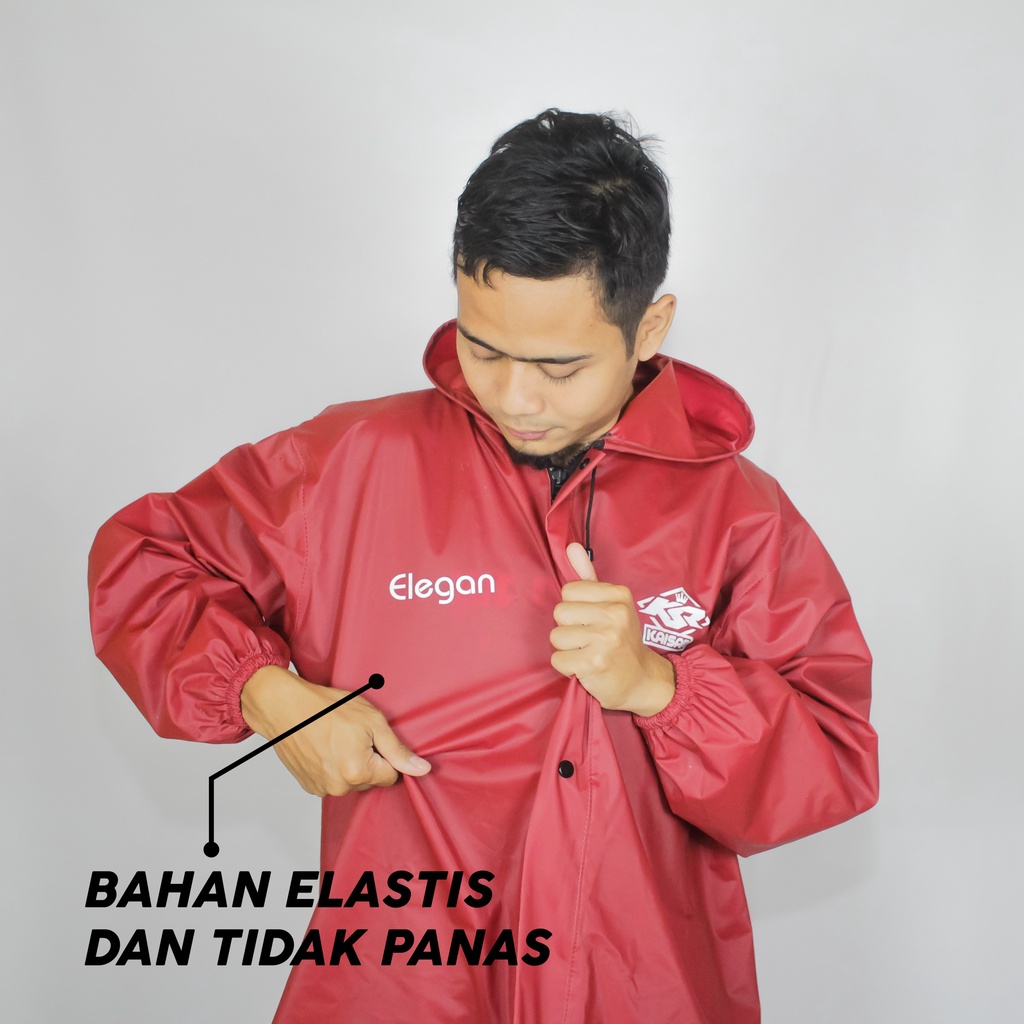 Jas Hujan Rain Coat Mantel Hujan Motor Anti Rembes KAISAR Setelan Jaket Celena Pria Wanita Full Pres Original Awet Kuat Halus