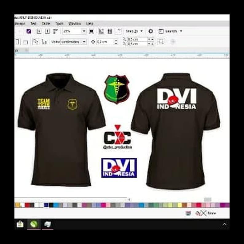 STOK BARU ATASAN/BAJU/POLO SHIRT/DVI TEAM BEST FORENSIK INDONESIA KAOS POLO PRIA MURAH