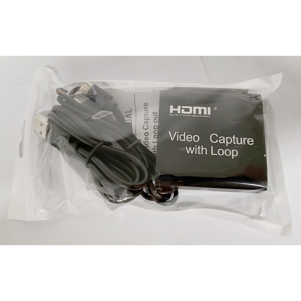 ALLOYSEED HDMI Video Capture Card Adapter Grabber Record Box USB 2.0 4K - MS119 - Black