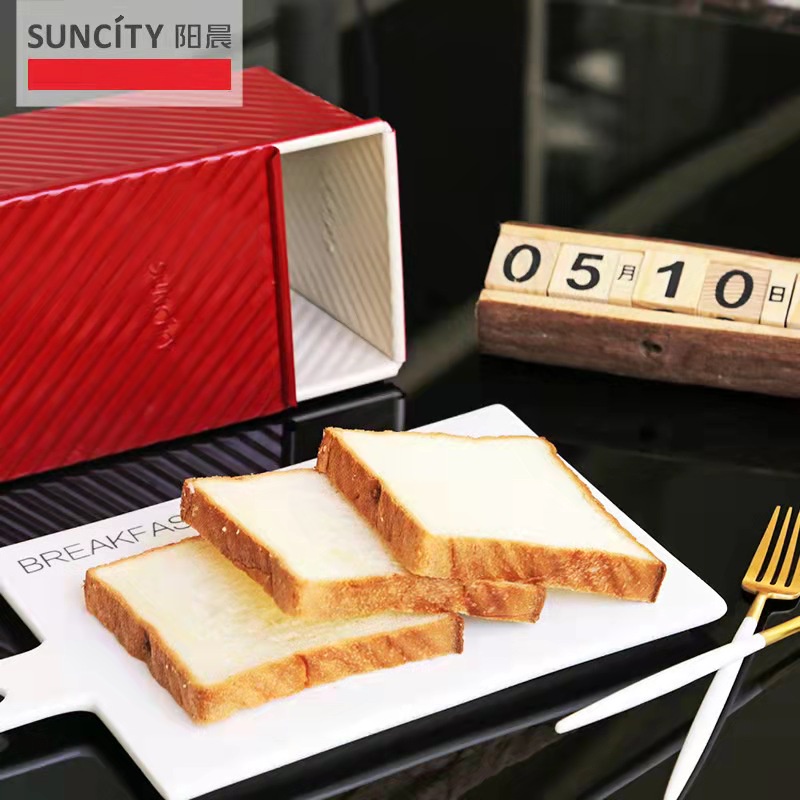 Loaf Pan Toast Box 450gr Loyang Roti Tawar Red Series Suncity YC80166