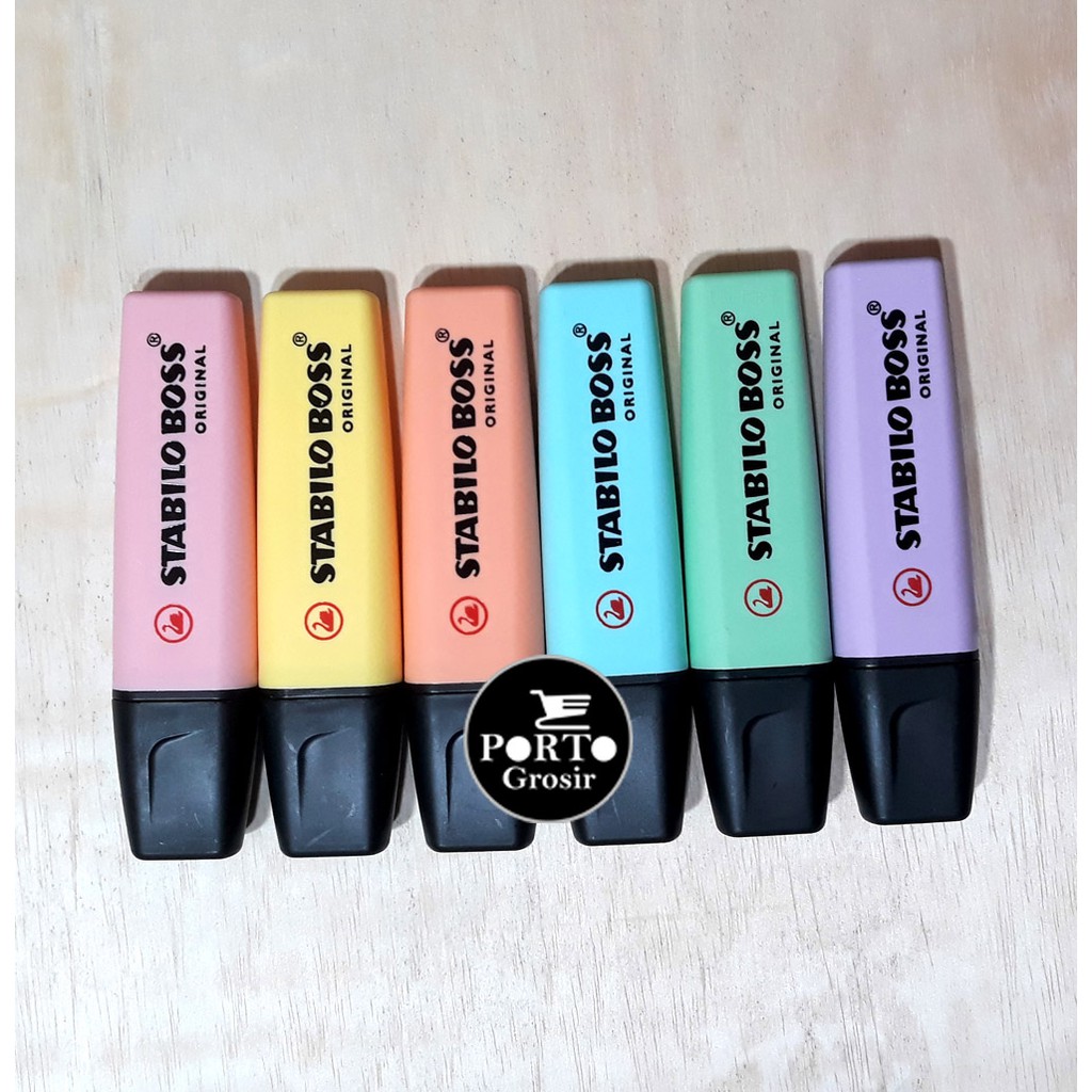 

Stabilo Boss Highlighter Pastel Colors Stabillo Original Color Satuan