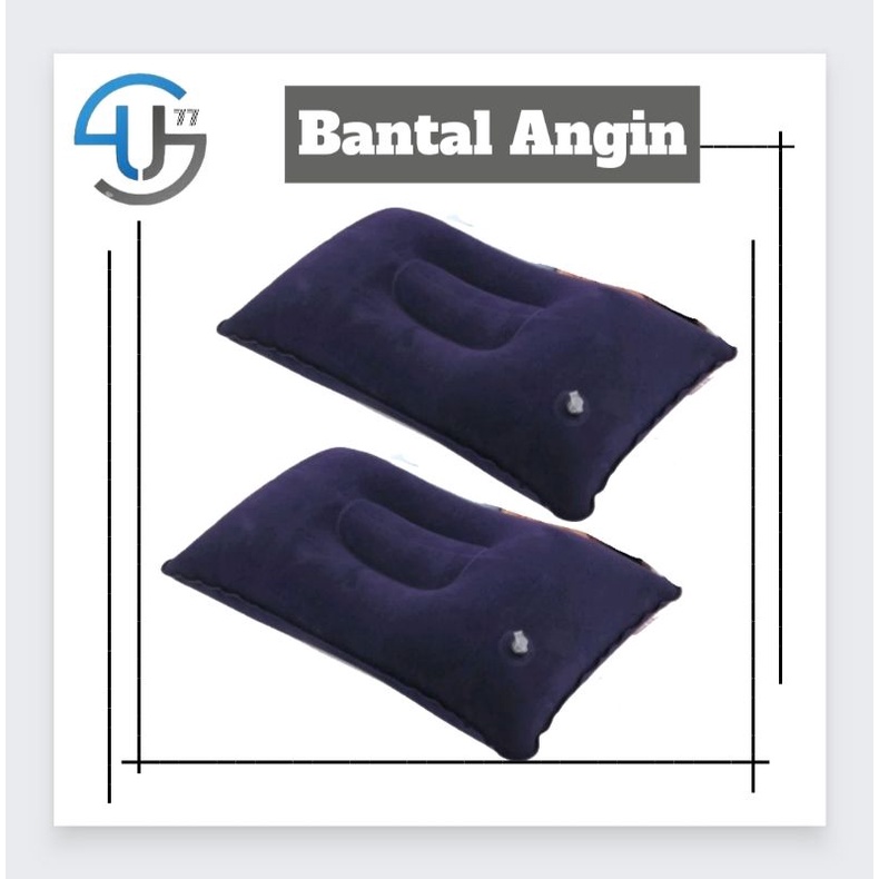 US018 Bantal Angin Kepala Kecil Tiup Untuk Travel / Travel Pillow