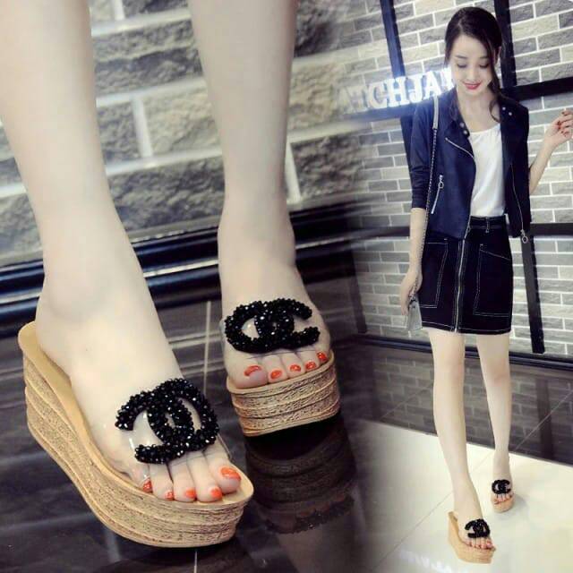 Sendal Chanel wedges 5268