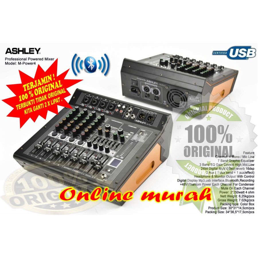 power mixer ashley mpower 4 m power4 mpower4 4 channel