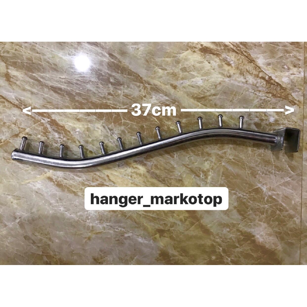 Hanger suling belalai 12 paku pipa kotak