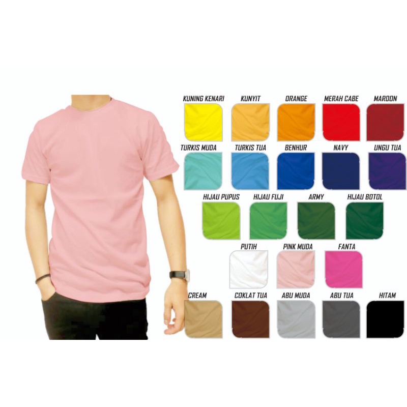 KAOS POLOS POLYESTER  BAJU KATUN POLOS ATASAN PRIA WANITA KAOS POLOS MURAH BAJU KAOS OLAHRAGA