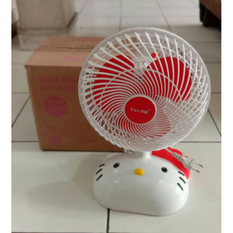 Portable Desk Fan KK 295 Karakter Hello Kitty