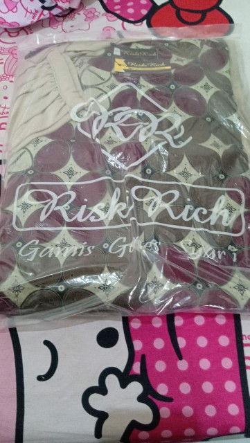 Ramadhan Cod Gamis Maezurra By Riski Rich Ori/ Gamis Batik Premium/ Dres Kekinian