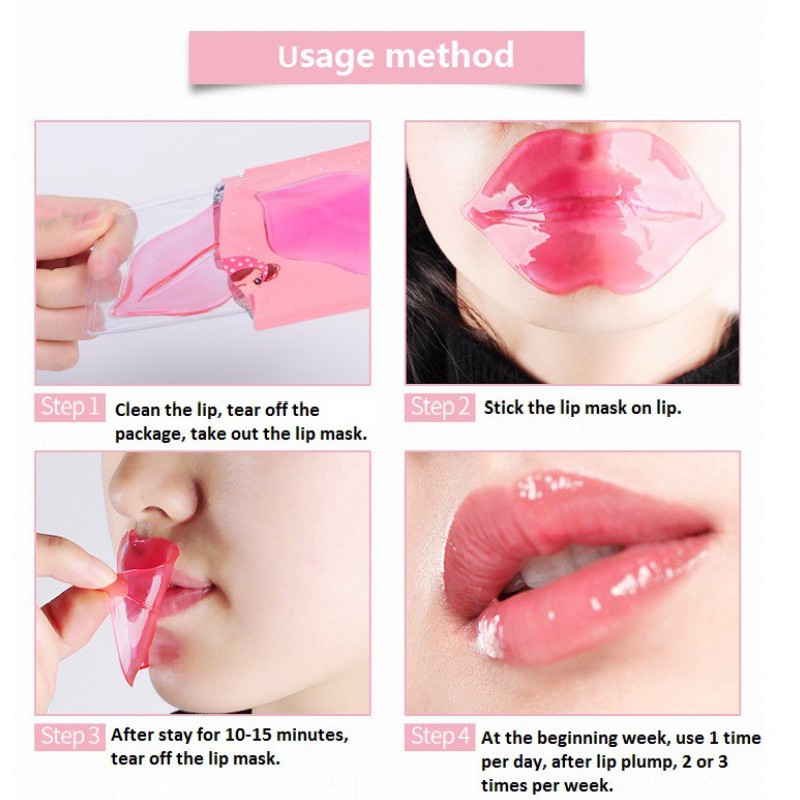 Masker Bibir / Collagen Moisturizing Lip Mask Anti Drying and Desalination Lips XYBEIBI AK029-2