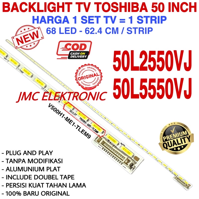 Backlight Tv Led Toshiba 50 Inc 50L2550 50L5550 Vj 50L2550Vj 50L5550Vj Lampu Bl 50L2550 50L25550