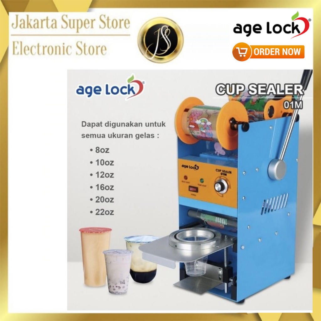 MESIN CUP SEALER GELAS CUP 8-22 OZ AGE LOCK 01M