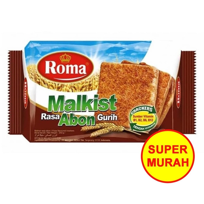 

Roma Malkist Rasa Abon Gurih Biskuit 135 Gram / gr