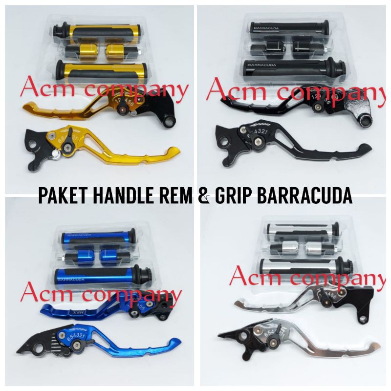 Paket Grip Barracuda + Handle rem cnc Vario 125 150 Led Cbs Beat Scoopy Cbs