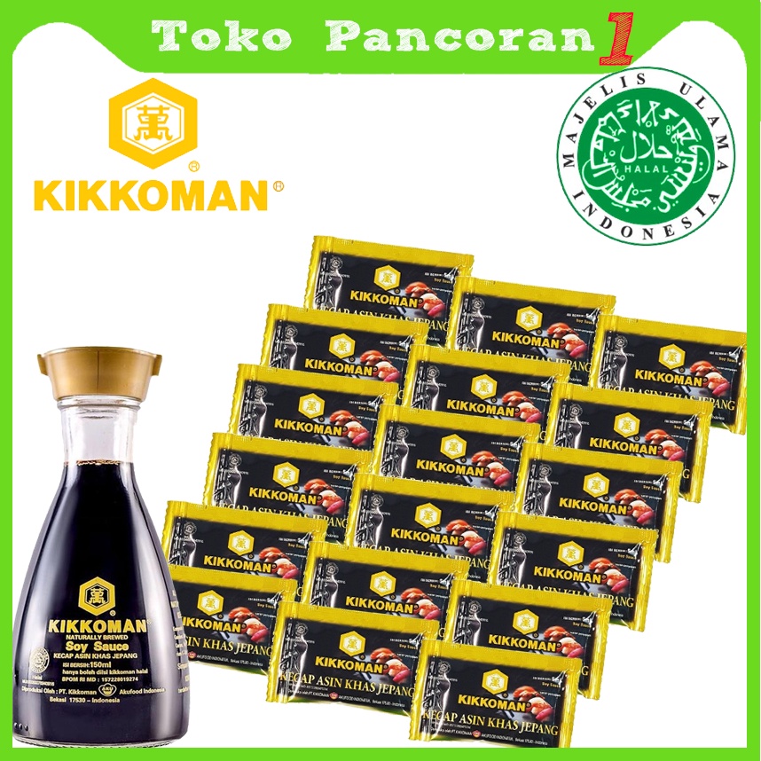 Kikkoman Soy Sauce Sachet Shoyu  Kecap Asin Jepang Halal