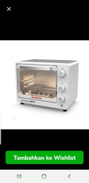 Maspion Oven Toaster 18 Listrik MOT - 1801 S