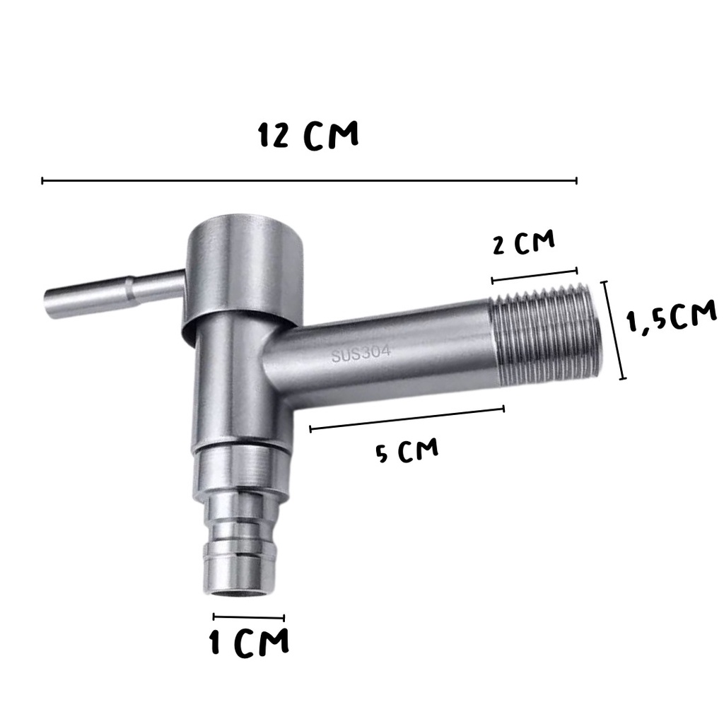 KERAN AIR TEMBOK KRAN AIR TEMBOK KRAN AIR  KRAN SELANG  TAMAN STAINLESS 304 FAUCET TERMURAH HIGH QUALITY