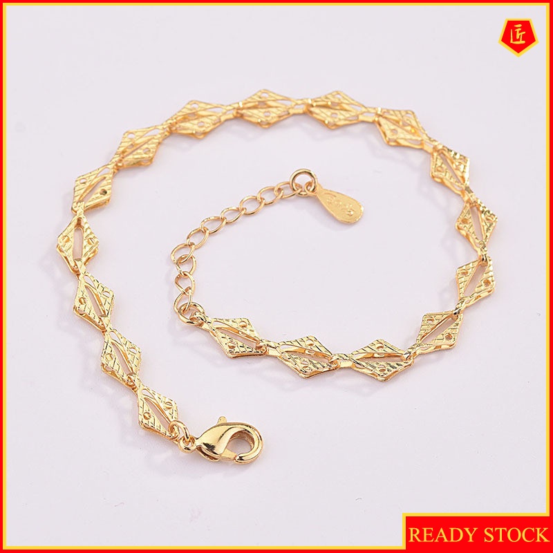 [Ready Stock]Silver Simple Graceful Women's Gold Bracelet