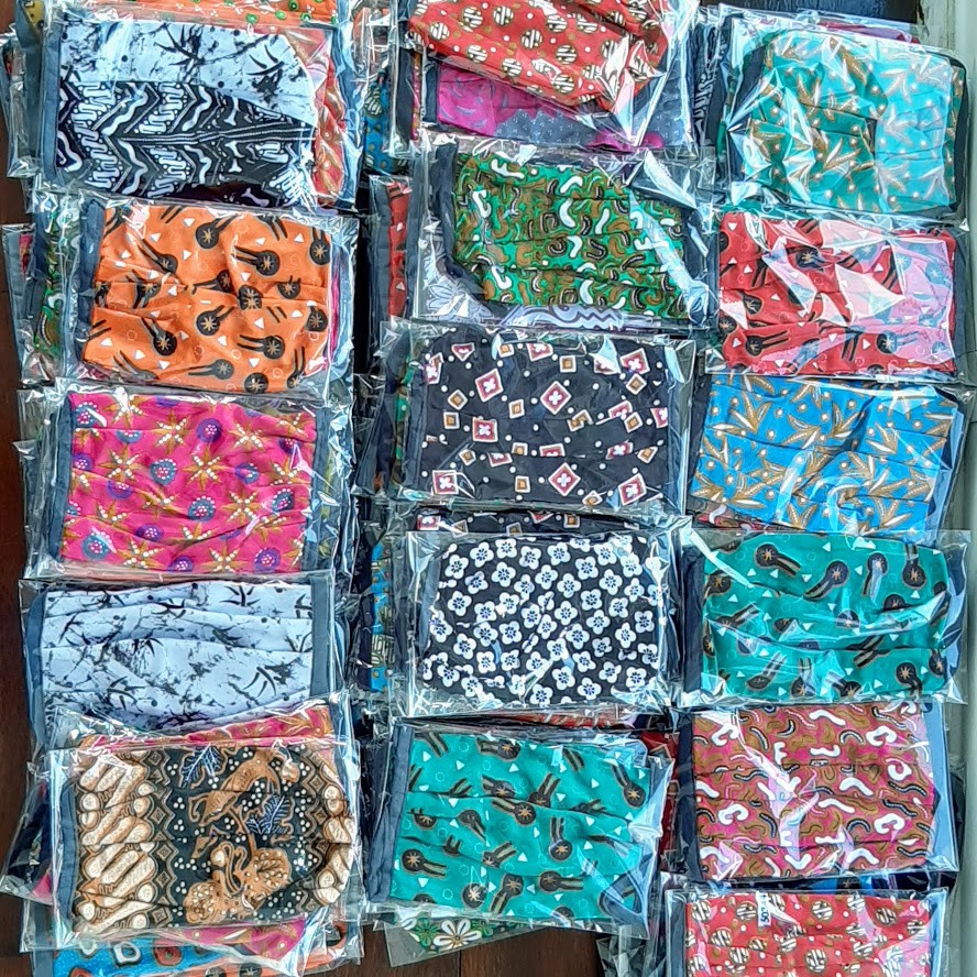 etnik fashion batik HAP masker kain batik halus rayon super random