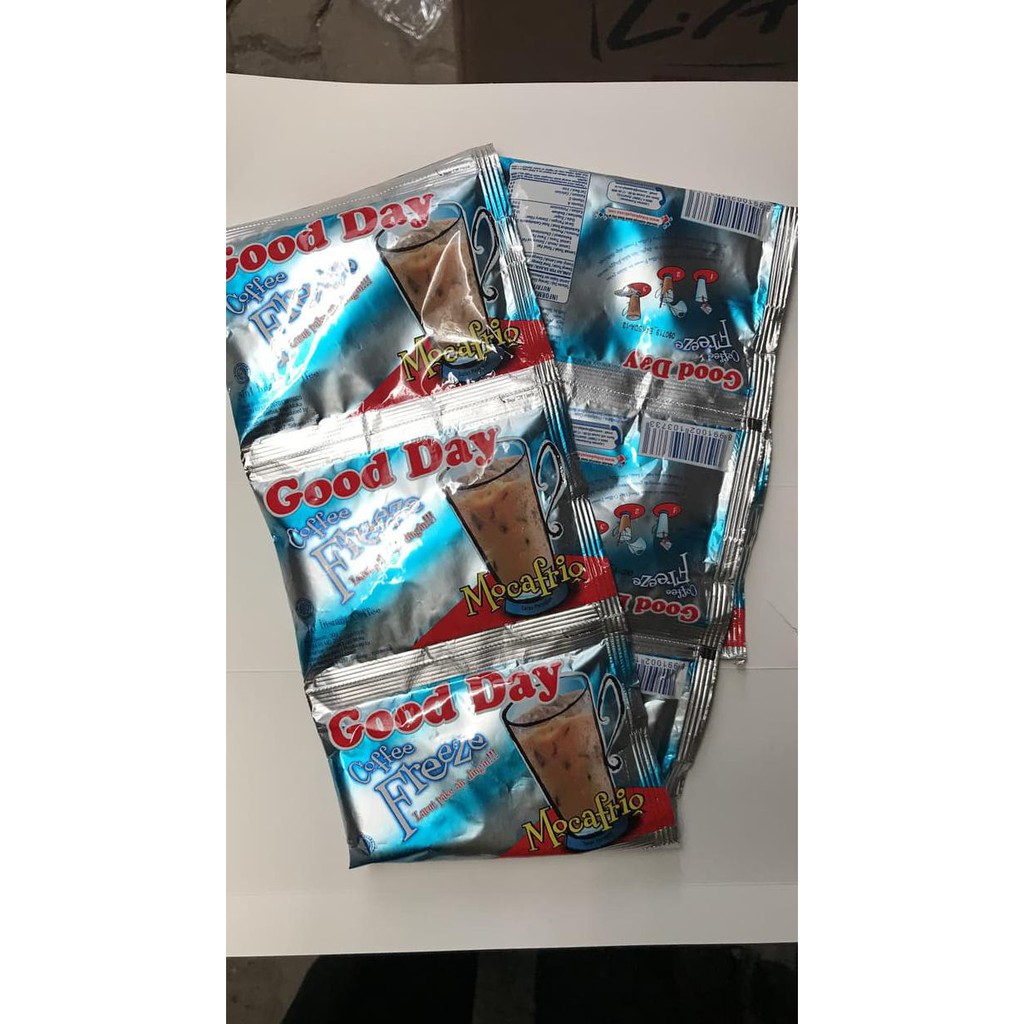 

TERMURAH Good Day Coffee Freeze Mocafrio 1 Renceng 10 Sachet Pcs Kopi Goodday KP367