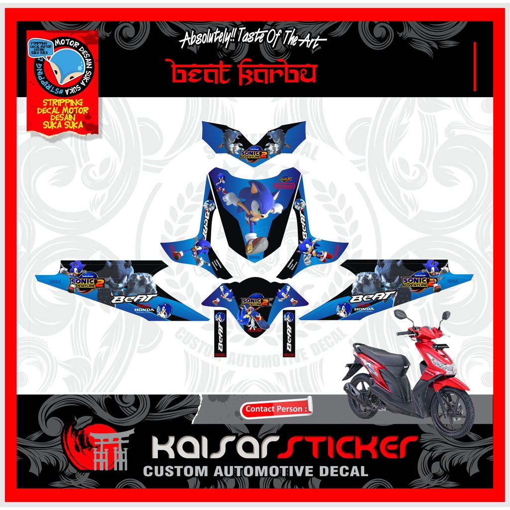 Decal Motor Full Body Beat Karbu Sonic