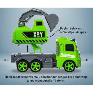 Mainan mini truk  anak berbagai macam varian bahan plastic 