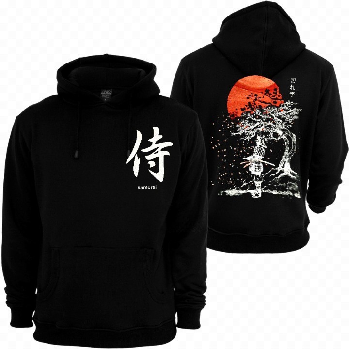 JAKET SAMURAI HOODIE JAPAN PREMIUM ORIGINAL UNISEX SABLON PLASTIOL